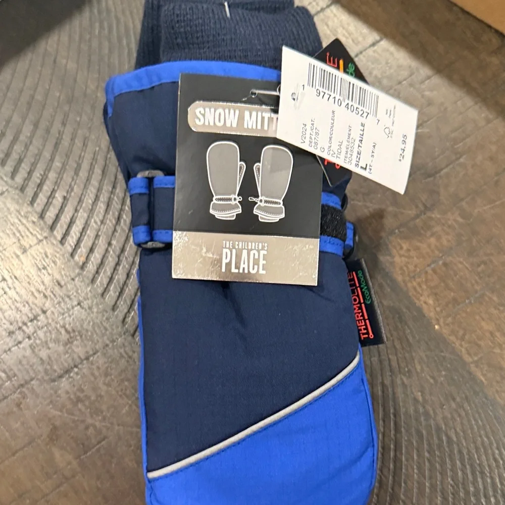 The Children's Place Navy and Royal Blue Mittens